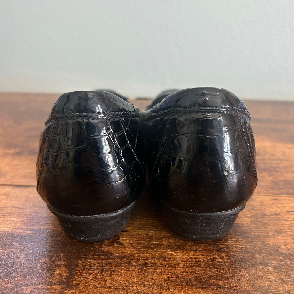 Clarks Everyday Black Loafers Shoe Keesha Luca Slip On Patent Leather 8.5 Narrow - Picture 7 of 9